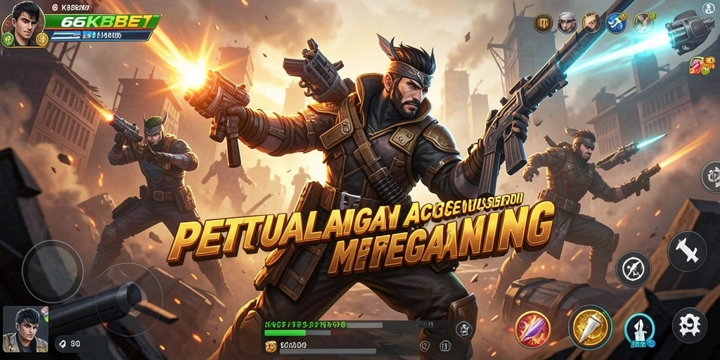 Tangkapan layar gameplay aksi seru dari 66KBET menunjukkan berbagai pertempuran mendebarkan.