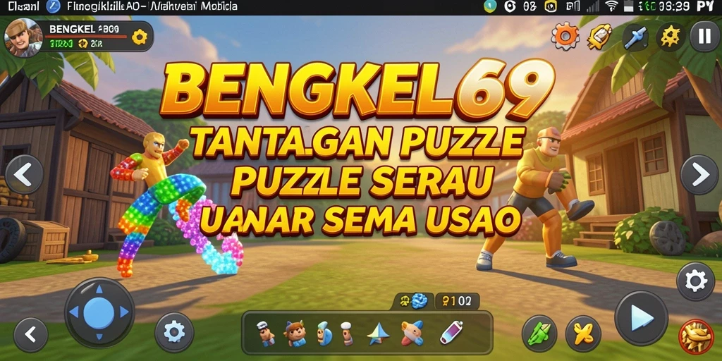 Screenshot gameplay BENGKEL69 menunjukkan tingkat keseruan teka-teki.