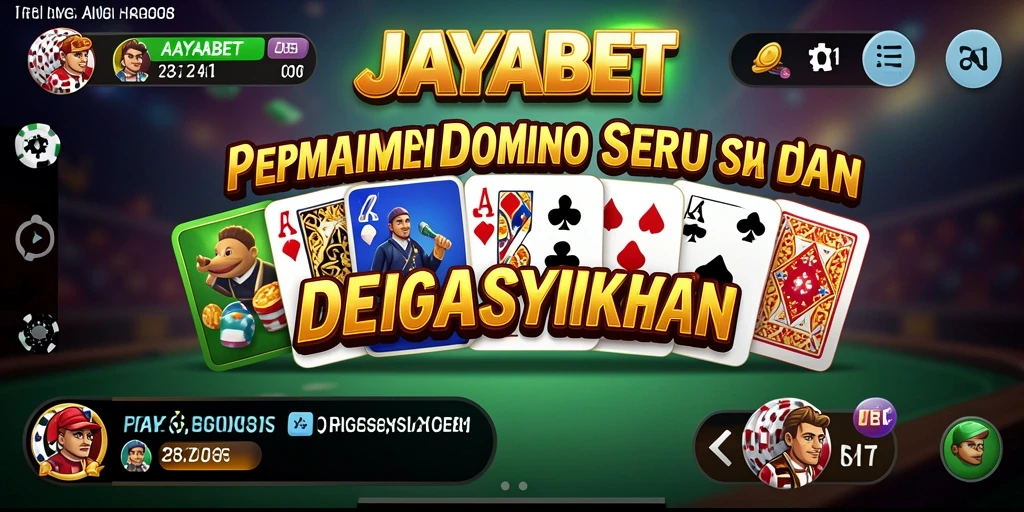 Tampilan gameplay Domino yang seru dan interaktif di JAYABET.
